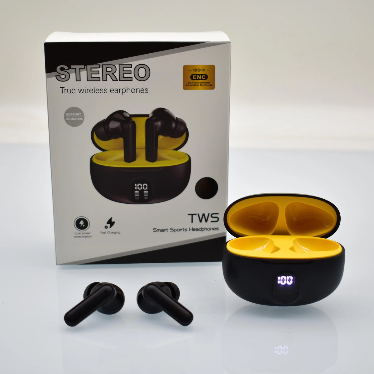 Stereo 895B Wireless Bluetooth Earbuds | LED Display & Type-C Charging