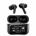 AirPods Touch L.C.D A9 Black Bluetooth Earbuds Heavy Sound