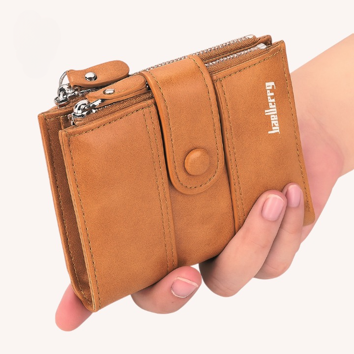 Genuine Baellerry Buffalo Leather Wallet Classic Trifold Edition - Fashion Accessory Designed For Cash Storage And Daily Carry Routine - Black
