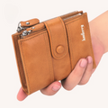Genuine Baellerry Buffalo Leather Wallet Classic Trifold Edition - Fashion Accessory Designed For Cash Storage And Daily Carry Routine - Black