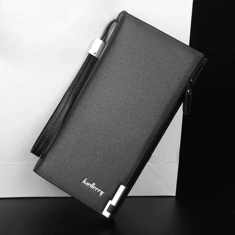 Baellerry Long Wallet For Men And Women - Fashion Accessory Designed For Cash Storage And Daily Carry Routine - Black